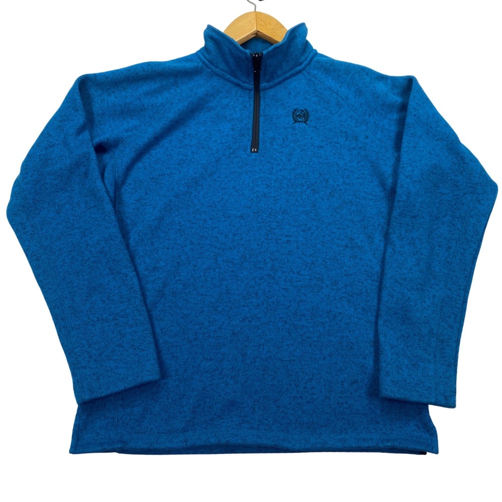 Cinch Quarter-Zip Pullover Boys XL 14 Blue Heather Mock Neck Sweater MWK7420001